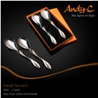 Andy C Pod Chrome Salad Servers